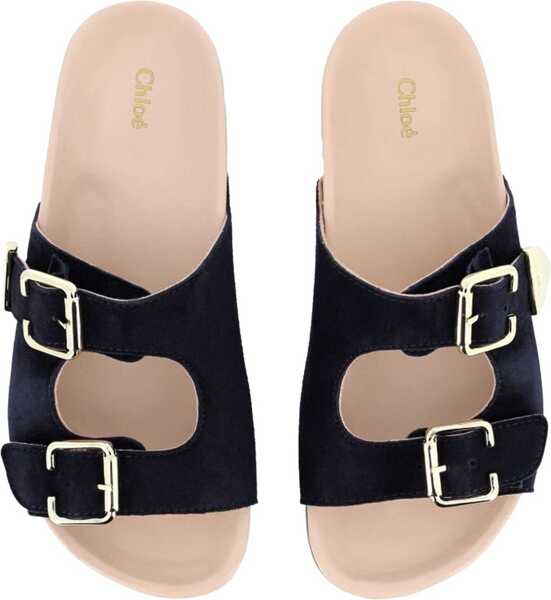 Sandale fara toc Chloe Sandals BLUE Fete (BM 18168283) 2