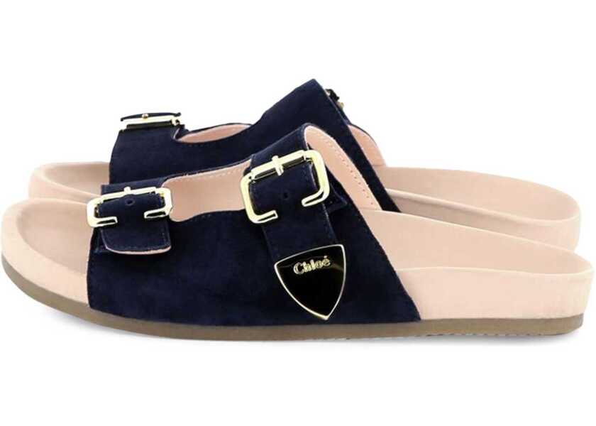 Sandale fara toc Chloe Sandals BLUE Fete (BM 18168283) 4