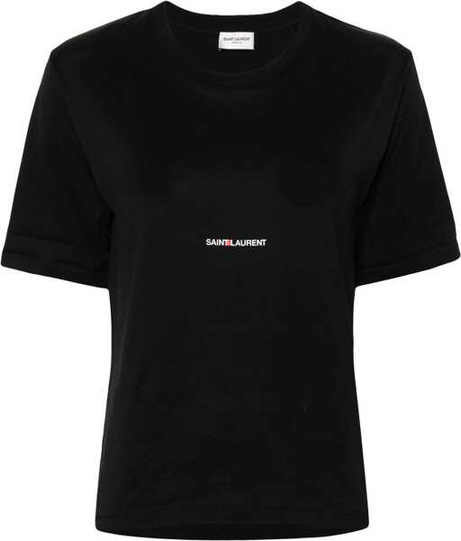 Tricouri Saint Laurent Boyfriend Fit T-Shirt BLACK Femei (BM 18168445) 1
