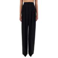 Pantaloni casual Wide-Leg Pants In Grain De Poudre Femei