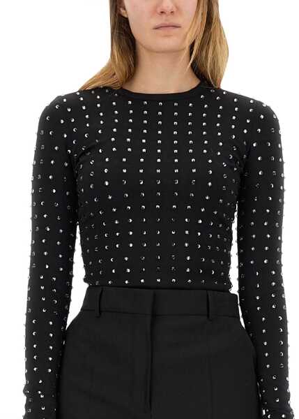 Bluze SPORTMAX Negus Top With Crystals BLACK Femei (BM 18168610) 4