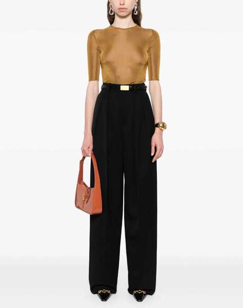 Bluze Saint Laurent Top Cassandras BROWN Femei (BM 18168625) 2