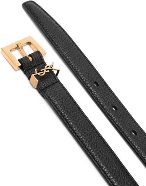 Curele Saint Laurent Cintura Sottile Cassandre BLACK Barbati (BM 18168772) 2