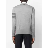 Pulovere pentru Barbati - Cardigane Thom Browne 4-Bar Cardigan GREY Barbati (BM 18168790) - B-mall.ro