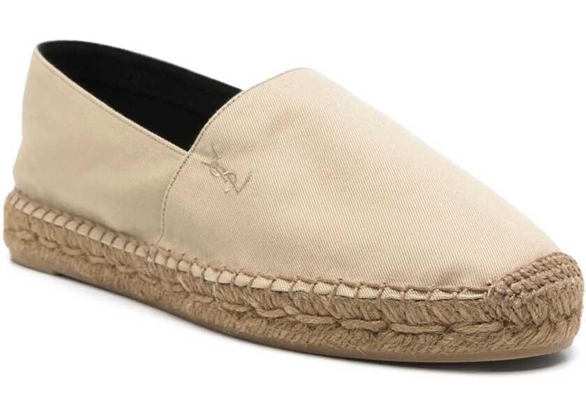 Balerini Saint Laurent Espadrille In Gabardine BEIGE Femei (BM 18168823) 2