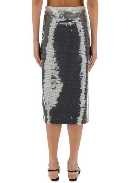 Fuste casual SPORTMAX Toano Sequined Skirt BLACK Femei (BM 18168922) 3