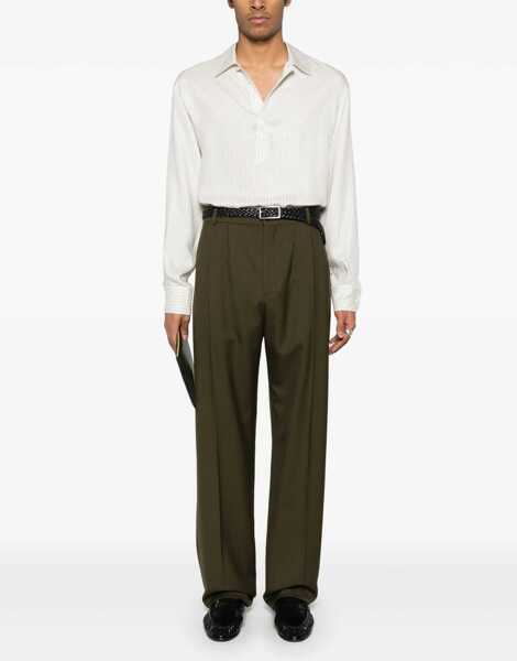 Pantaloni casual Saint Laurent Wide Pant BROWN Barbati (BM 18168973) 2