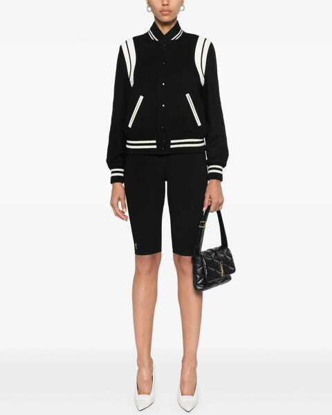 Sacouri office Saint Laurent Teddy In Wool BLACK Femei (BM 18169000) 2