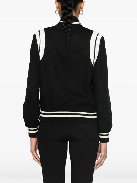Sacouri office Saint Laurent Teddy In Wool BLACK Femei (BM 18169000) 4