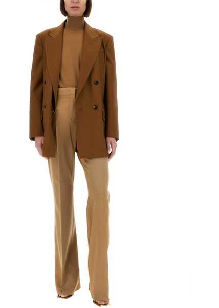 Sacouri Max Mara Wool Blend Double-Breasted Jacket BROWN Femei (BM 18169174) 2