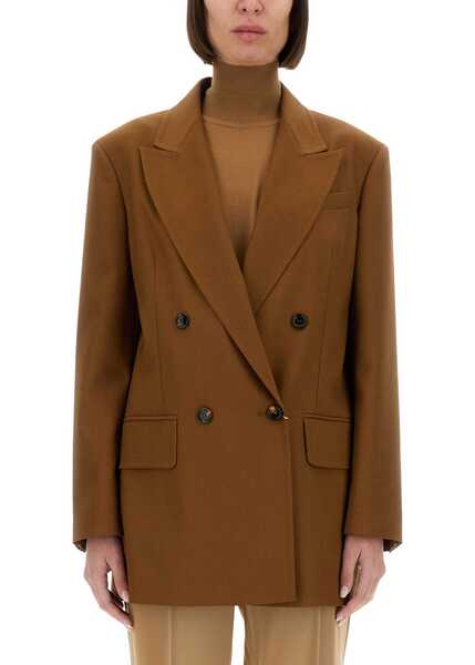 Sacouri Max Mara Wool Blend Double-Breasted Jacket BROWN Femei (BM 18169174) 1