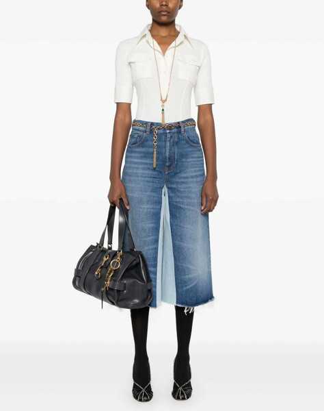 Pantaloni scurti Chloe Patchwork Denim Bermuda Shorts DENIM Femei (BM 18169222) 2