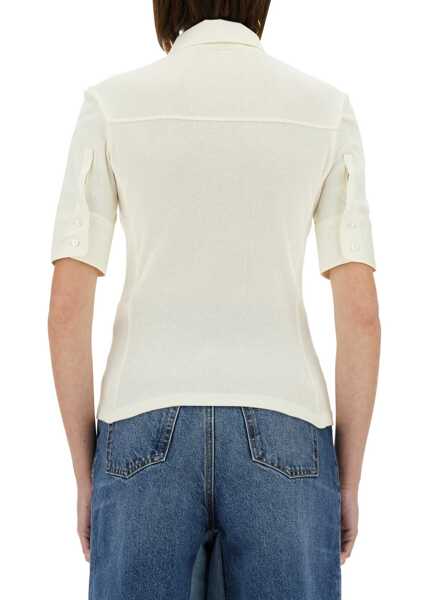 Tricouri Polo Chloe Slim Fit Polo. WHITE Femei (BM 18169240) 3