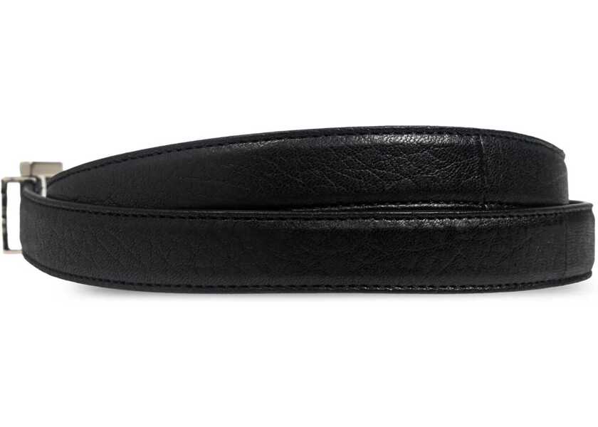 Curele Saint Laurent Cintura Cassandre Sottile BLACK Barbati (BM 18169282) 3