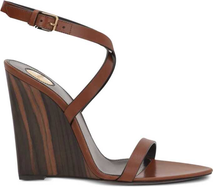 Sandale cu platforma Saint Laurent Sandal Gippy 110 Popsi BROWN Femei (BM 18169333) 1