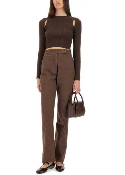 Pantaloni casual Max Mara Pants Galicia BROWN Femei (BM 18169399) 2
