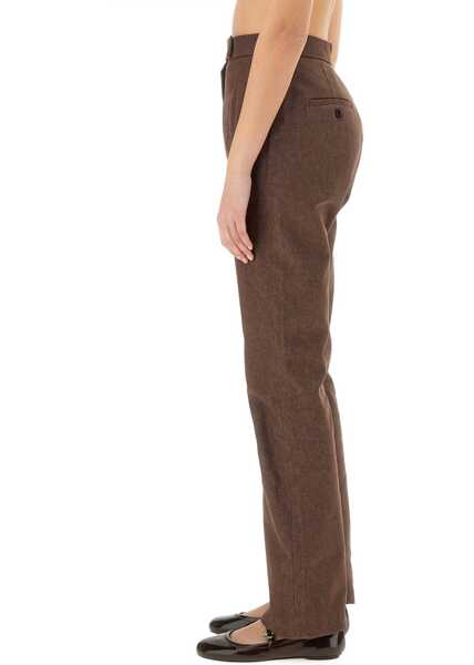 Pantaloni casual Max Mara Pants Galicia BROWN Femei (BM 18169399) 4