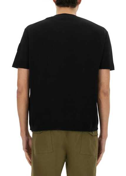 Pulovere casual Moncler Cotton And Silk Knit BLACK Barbati (BM 18169492) 3