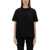 Moncler T-Shirt With Side Buttons BLACK