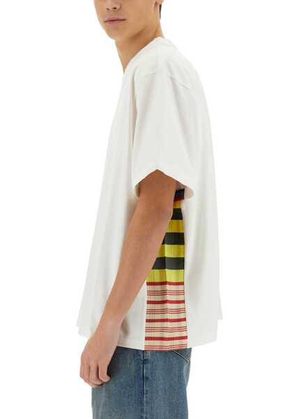 Tricouri Bottega Veneta Checkered T-Shirt Made Of Soft Cotton Jersey WHITE Barbati (BM 18169546) 4