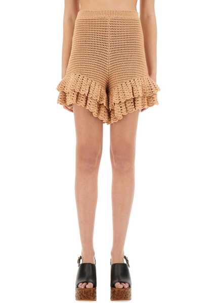 Pantaloni scurti Chloe Crochet Knit Mini Shorts NUDE Femei (BM 18169564) 1