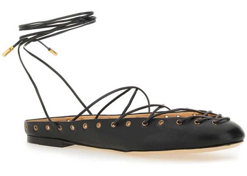 Balerini Chloe Ballerina Ghillies BLACK Femei (BM 18169762) 2