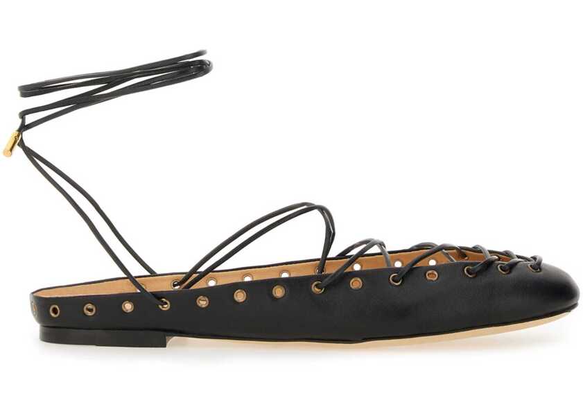 Balerini Chloe Ballerina Ghillies BLACK Femei (BM 18169762) 1