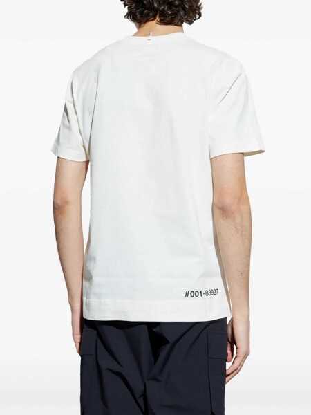 Tricouri Moncler Grenoble T-Shirt With Logo WHITE Barbati (BM 18169831) 3