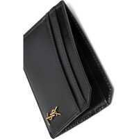 Portofele Saint Laurent pentru Barbati - Portofele Saint Laurent Open Card Case Tiny Cassandras BLACK Barbati (BM 18169945) - B-mall.ro