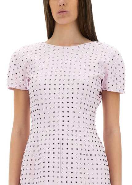 Rochii casual SPORTMAX Mini Dress With Rhinestones PINK Femei (BM 18170032) 2
