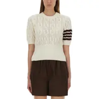 Tricouri 4-Bar Knit T-Shirt Femei