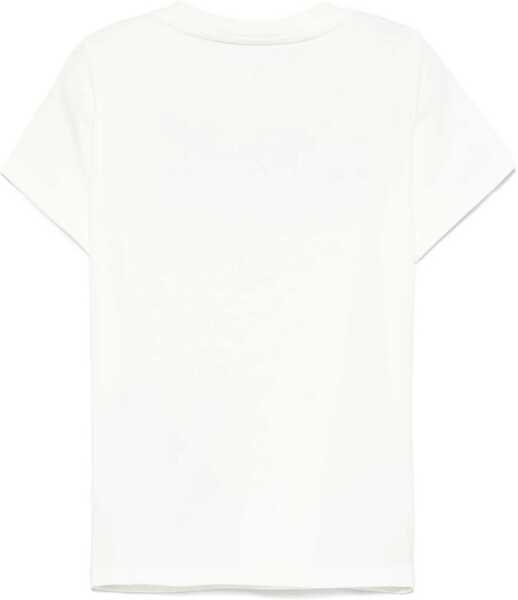 Tricouri Moncler T-Shirt With Logo WHITE Baieti (BM 18170200) 2