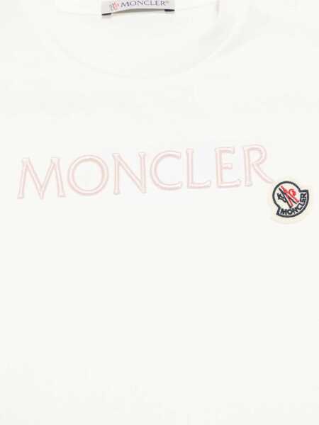 Tricouri Moncler T-Shirt With Logo WHITE Baieti (BM 18170200) 3