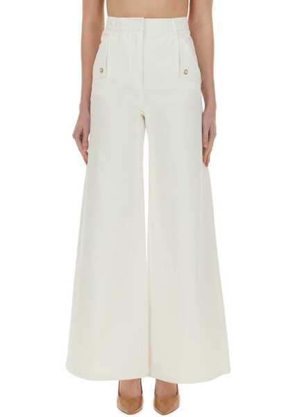 Pantaloni casual Max Mara Wide Pant Mindfulness WHITE Femei (BM 18170305) 1