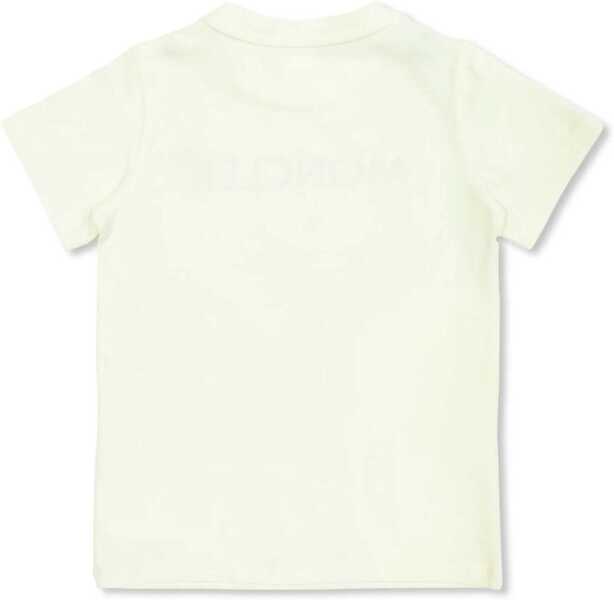 Tricouri Moncler T-Shirt With Logo WHITE Baieti (BM 18170335) 2