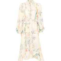 Rochii casual "Illuminate Peplum" Midi Dress Femei