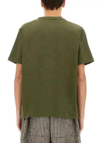 Tricouri Bottega Veneta T-Shirt With Embroidery GREEN Barbati (BM 18170347) 3