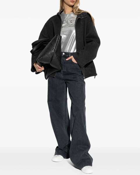 Blugi skinny Gucci Wide Leg Denim Pants CHARCOAL Femei (BM 18170440) 2