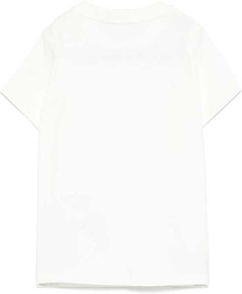 Tricouri Moncler T-Shirt With Logo WHITE Baieti (BM 18170491) 2