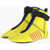 DSQUARED2 Neoprene Wave Sneakers Padding Yellow