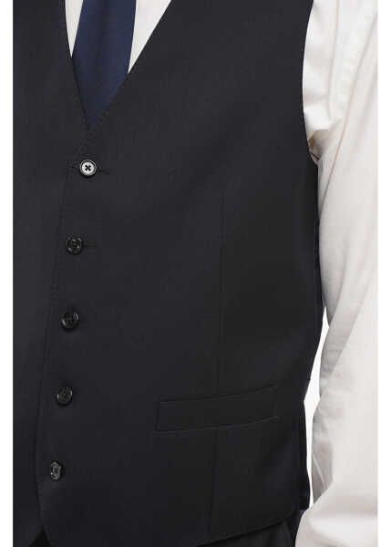 Veste costum CORNELIANI Virgin Wool Vest With Five Buttoms Blue Barbati (BM 18171292) 3