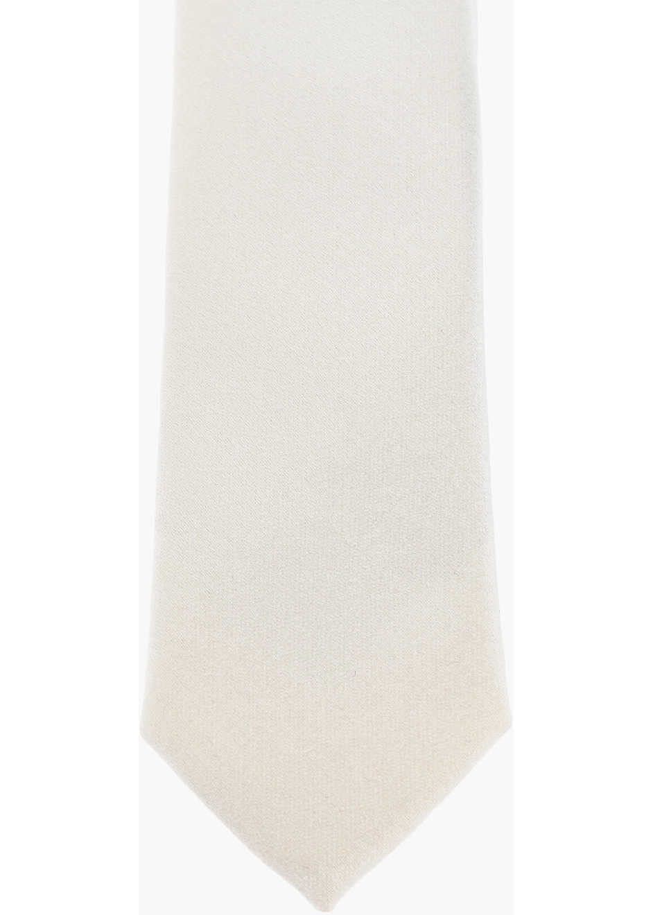 Cravate CORNELIANI Cc Collection Silk Satin Slim Tie White Barbati (BM 18171325) 2