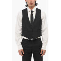 Veste costum CORNELIANI Stitches Lapel Vest With Satin Buttons