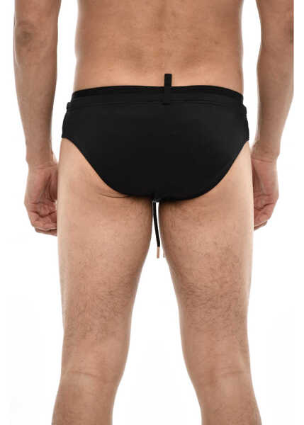 Sorturi de baie DSQUARED2 Swim Briefs With Branded Elastic Band Black Barbati (BM 18171817) 2
