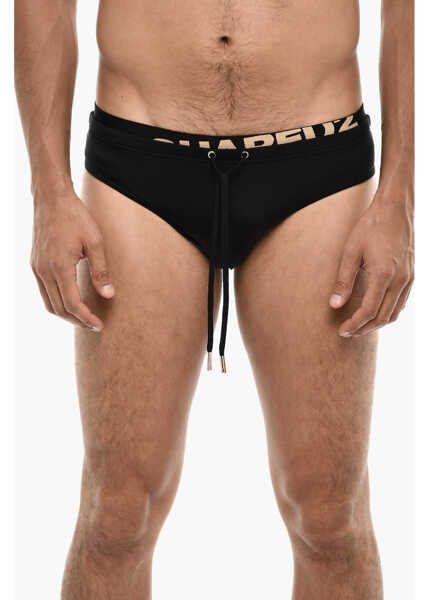 Sorturi de baie DSQUARED2 Swim Briefs With Branded Elastic Band Black Barbati (BM 18171817) 1