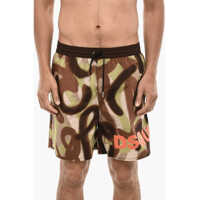 Sorturi de baie Logoed Swim Short With Spray Paint Motif Barbati