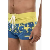 Sorturi de baie DSQUARED2 pentru Barbati - Sorturi de baie DSQUARED2 Logoed Swim Short With Floral Motif Light Blue Barbati (BM 18171850) - B-mall.ro