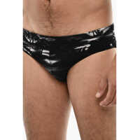 Sorturi de baie DSQUARED2 pentru Barbati - Sorturi de baie DSQUARED2 Beach Print Slip Swuimsuit Black Barbati (BM 18171859) - B-mall.ro
