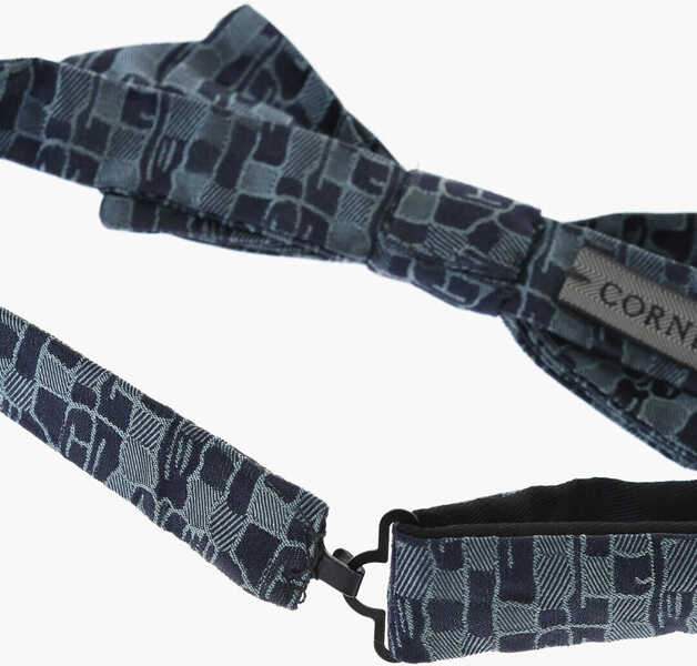 Papioane CORNELIANI Abstract Patterned Silk Bow Tie Green Barbati (BM 18171874) 3