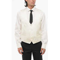 Veste costum CORNELIANI 4 Buttons Silk Vest With Jetted Pockets